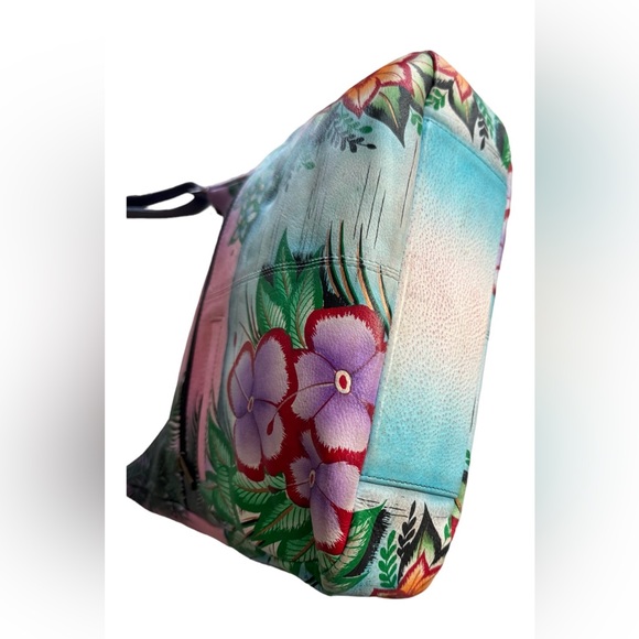 Anna by Anuschka Women's Genuine Leather  Hobo Handbag | - Picture 7 of 16